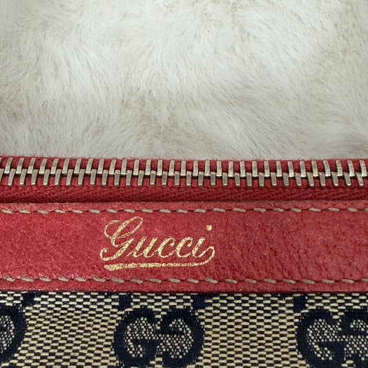 Gucci Red Abbey Boston Bag