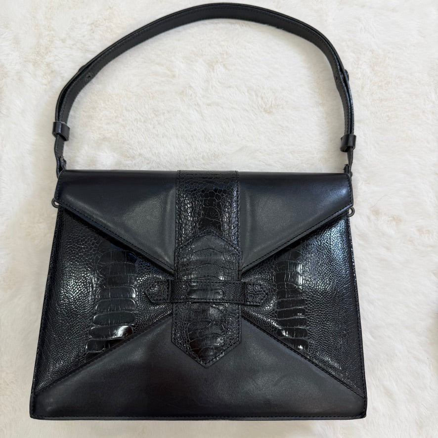 YSL Yves Saint Laurent Black Leather Shoulder Bag