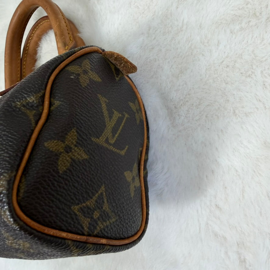 Louis Vuitton Brown Monogram Mini Speedy Crossbody Bag