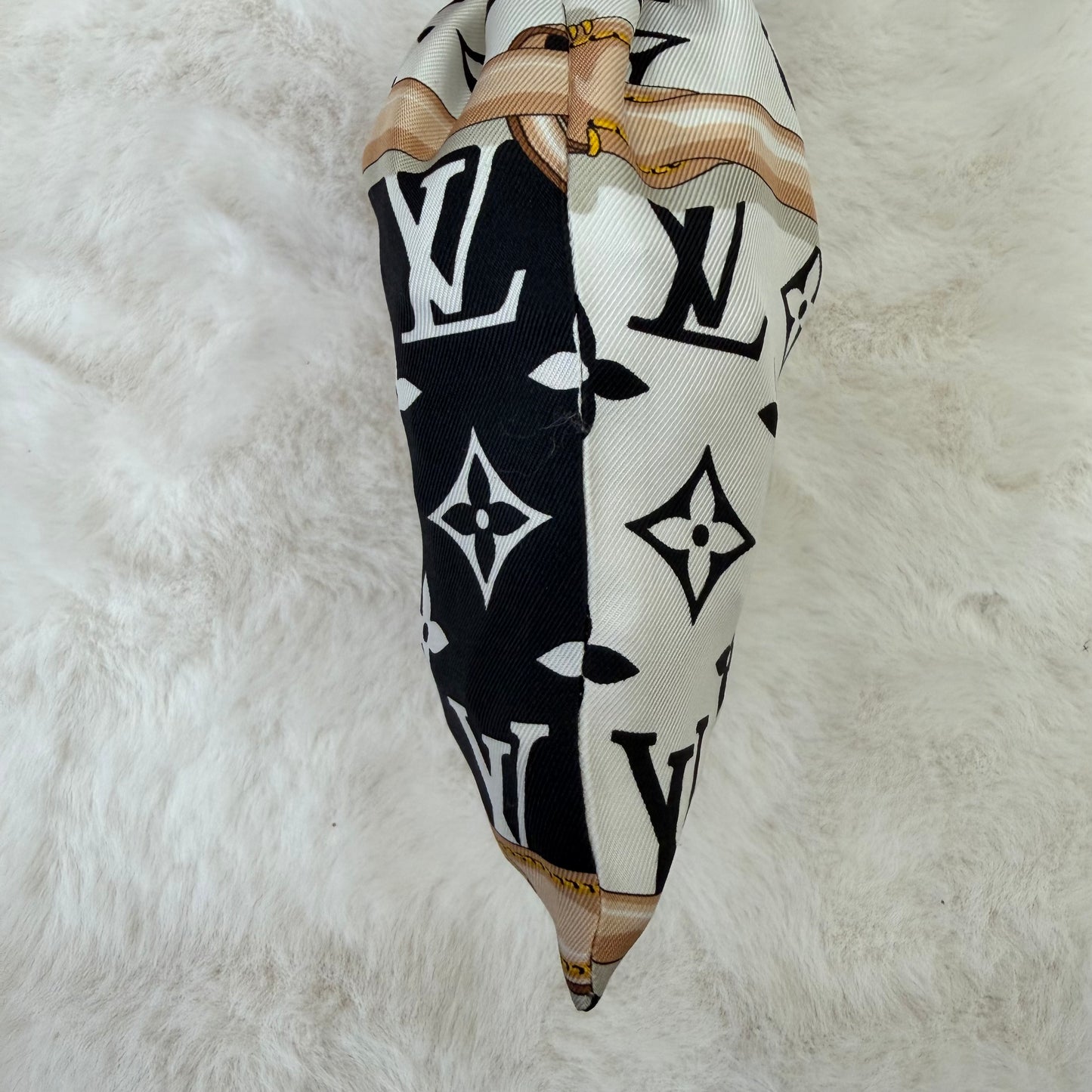 Louis Vuitton Black and White Cosmetic Bag