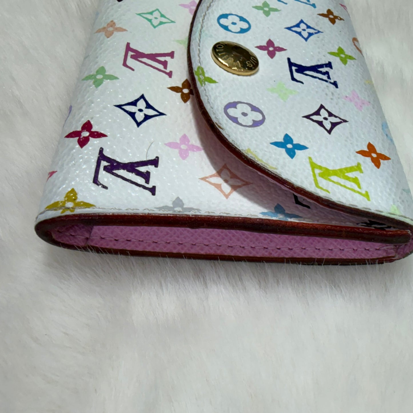 Louis Vuitton White Murakami Wallet