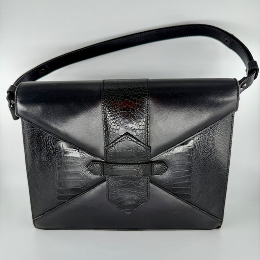 YSL Yves Saint Laurent Black Leather Shoulder Bag