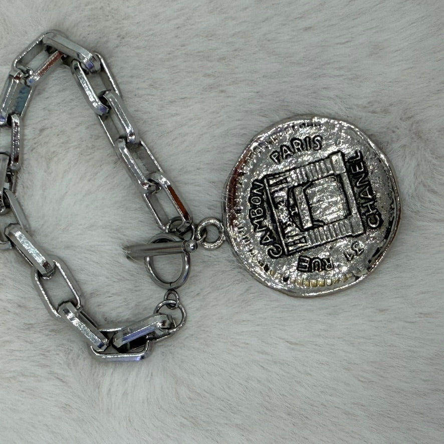 Chanel Medallion Bracelet with unbranded chain