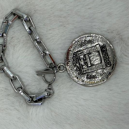 Chanel Medallion Bracelet with unbranded chain