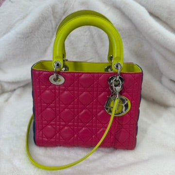 Christian Dior Lady Dior Tricolor Medium Crossbody Bag