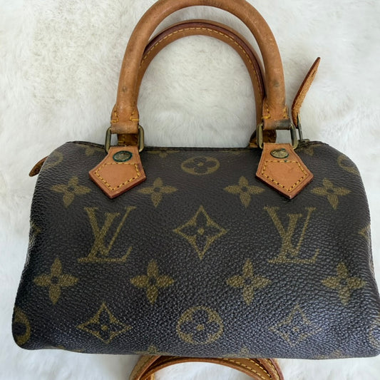 Louis Vuitton Brown Monogram Mini Speedy Crossbody Bag