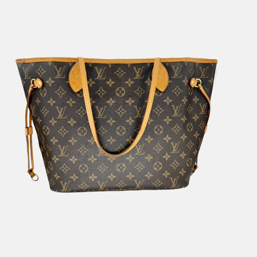 Louis Vuitton Brown Monogram Neverfull MM Tote Bag
