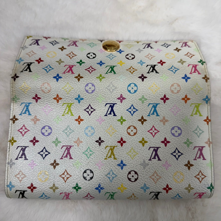Louis Vuitton White Murakami Wallet