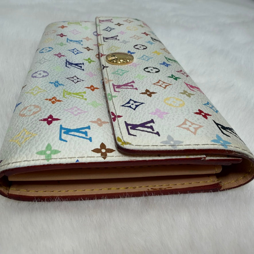 Louis Vuitton White Murakami Wallet