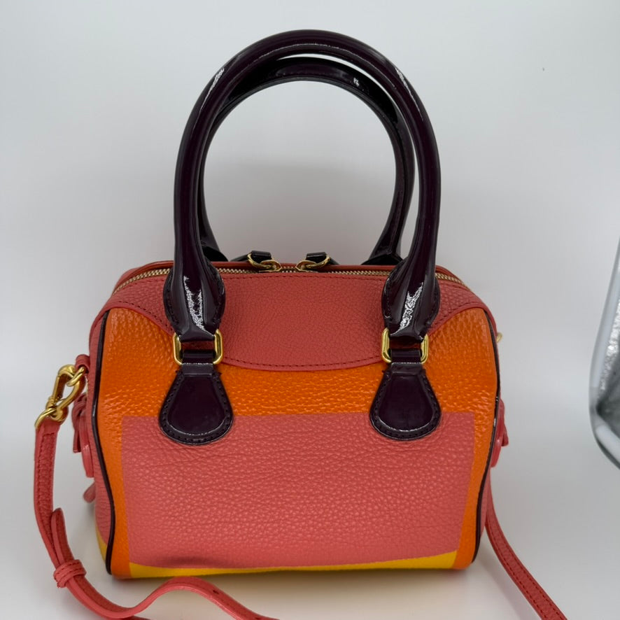 Burberry Pink/Orange Prorsum Mini Bee Bag