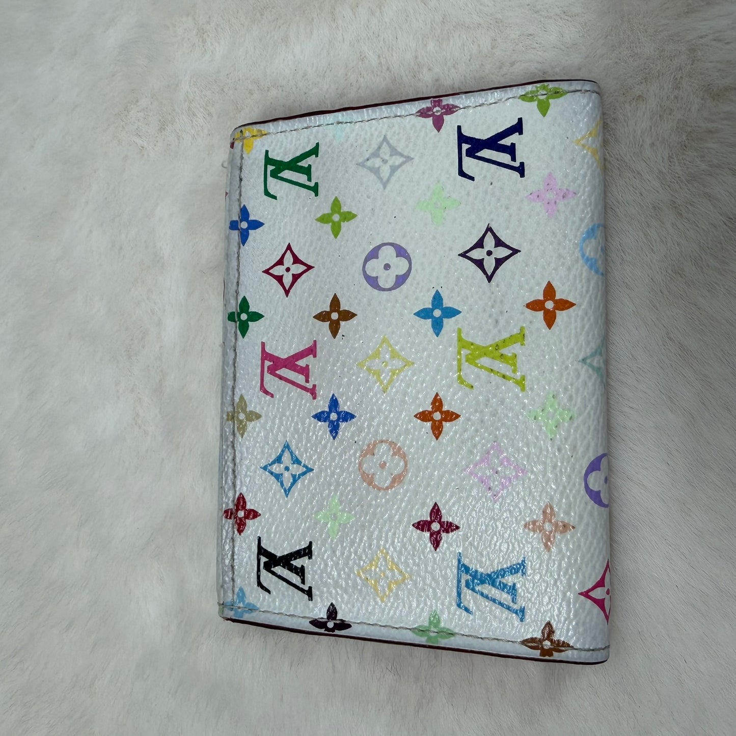 Louis Vuitton White Murakami Wallet