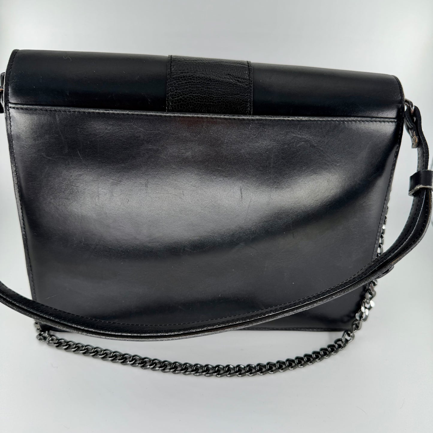 YSL Yves Saint Laurent Black Leather Shoulder Bag