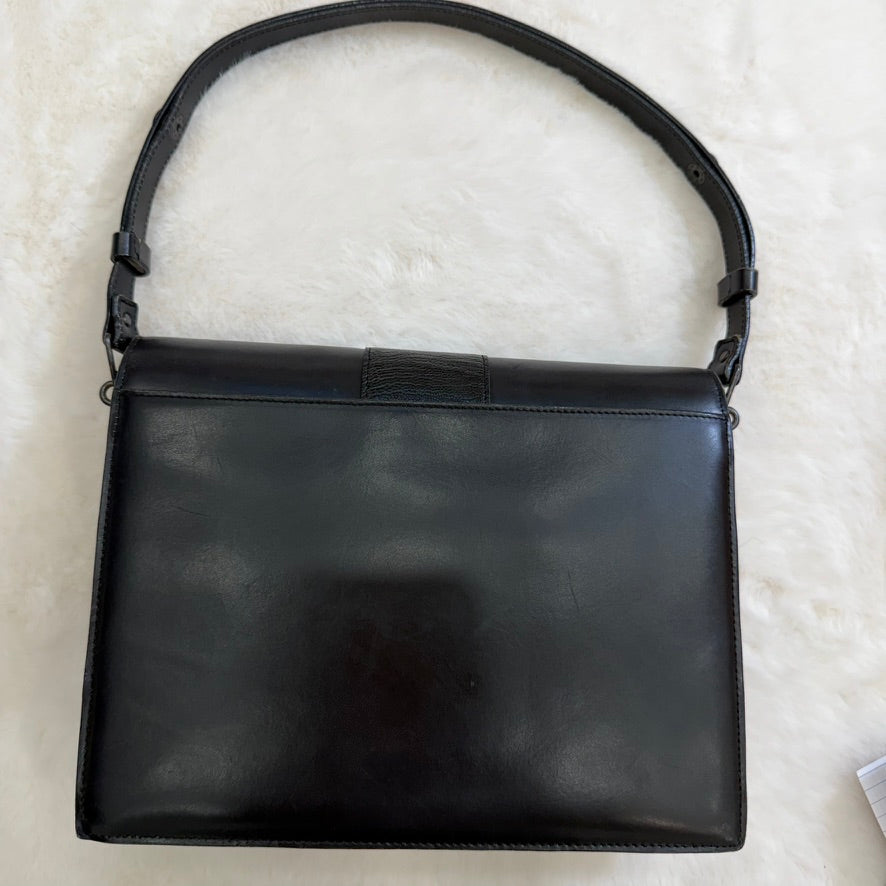 YSL Yves Saint Laurent Black Leather Shoulder Bag