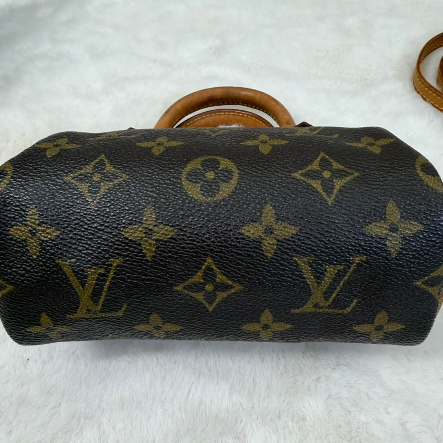 Louis Vuitton Brown Monogram Mini Speedy Crossbody Bag