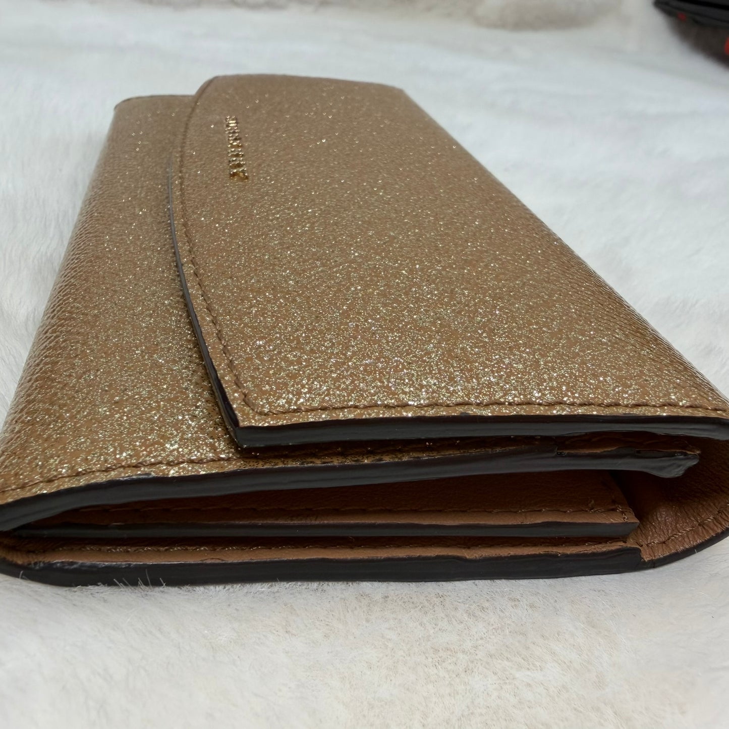 Burberry Gold Glitter Long Wallet
