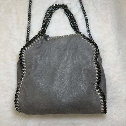 Stella McCarthy Mini Gray Chain-Trimmed Crossbody