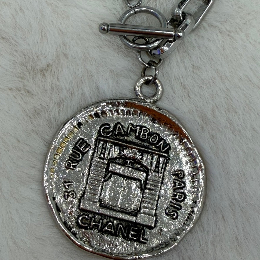 Chanel Medallion Bracelet with unbranded chain