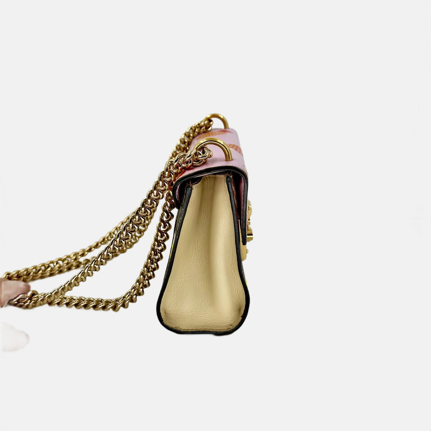 Gucci GG Supreme Monogram Les Pommes Small Padlock shoulder bag