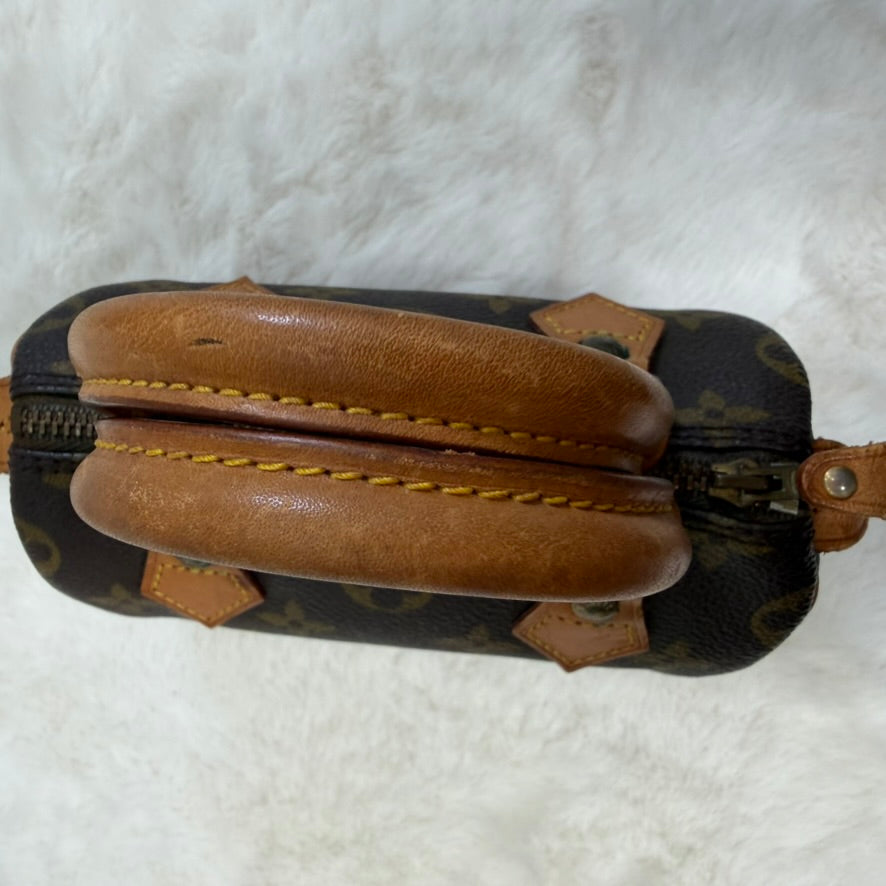Louis Vuitton Brown Monogram Mini Speedy Crossbody Bag