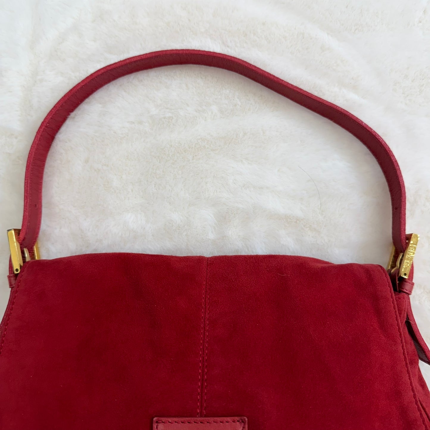 Fendi Red Mamma Baguette Shoulder bag