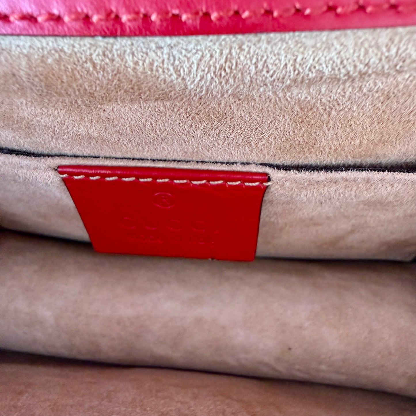 Gucci Sylvie Red Shoulder Bag Leather Small