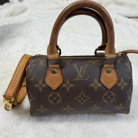 Louis Vuitton Brown Monogram Mini Speedy Crossbody Bag