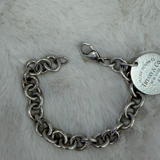 Tiffany & Co. Silver Return to Tiffany Round Tag Bracelet