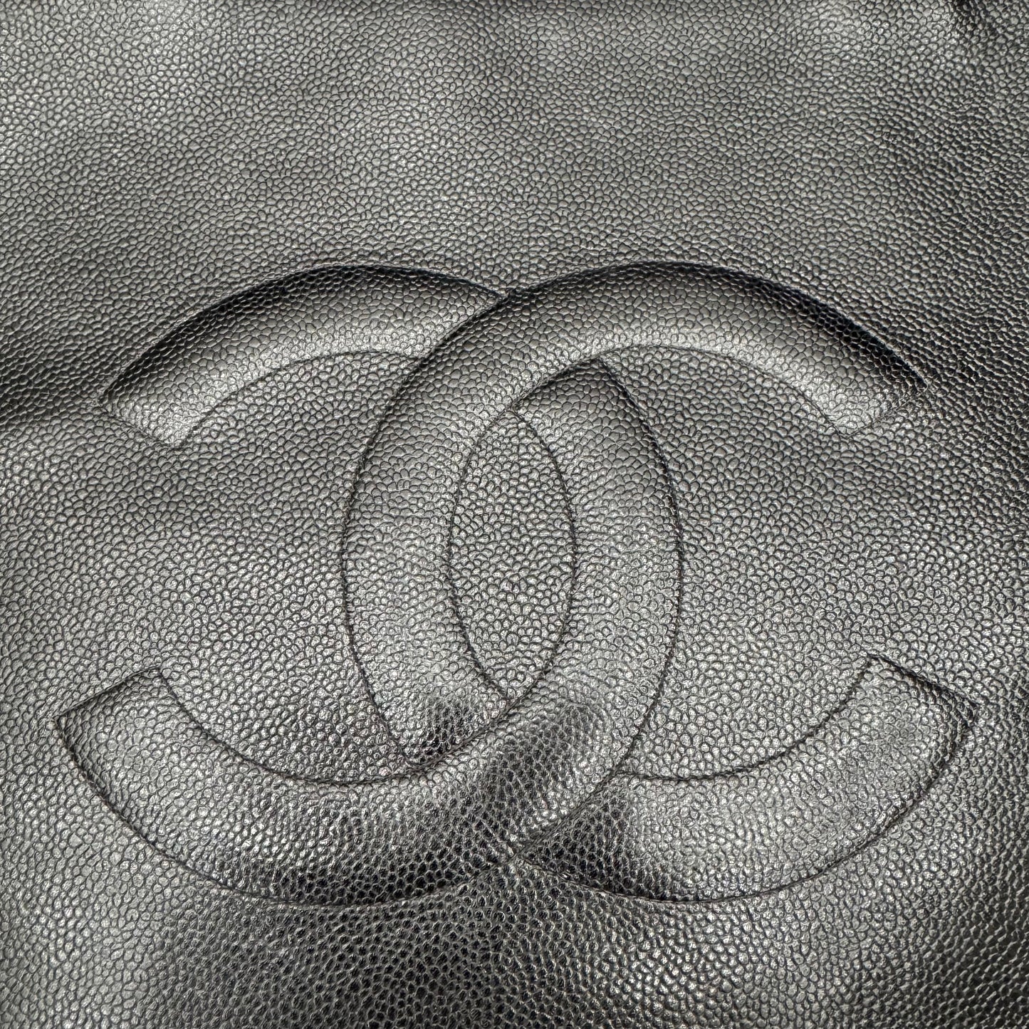 CHANEL Black Caviar Leather Shoulder/Tote Bag