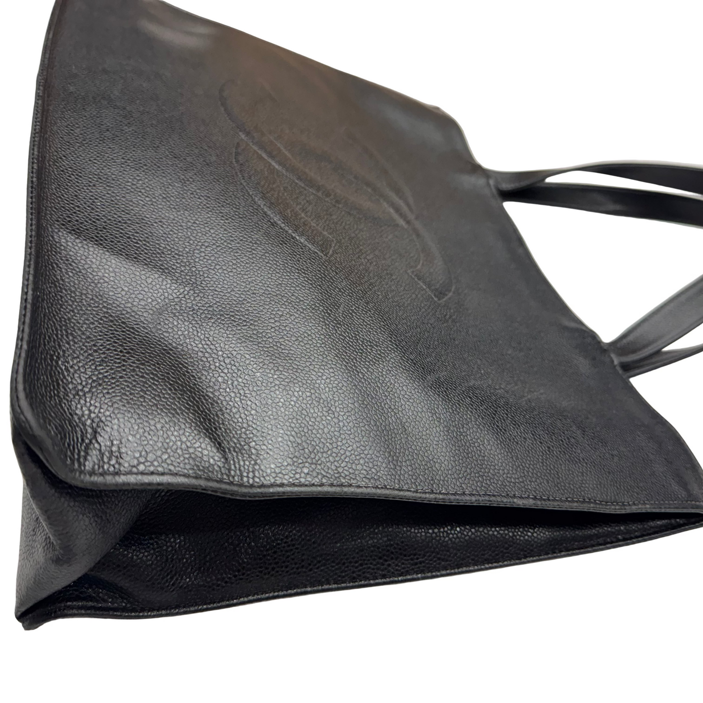 CHANEL Black Caviar Leather Shoulder/Tote Bag