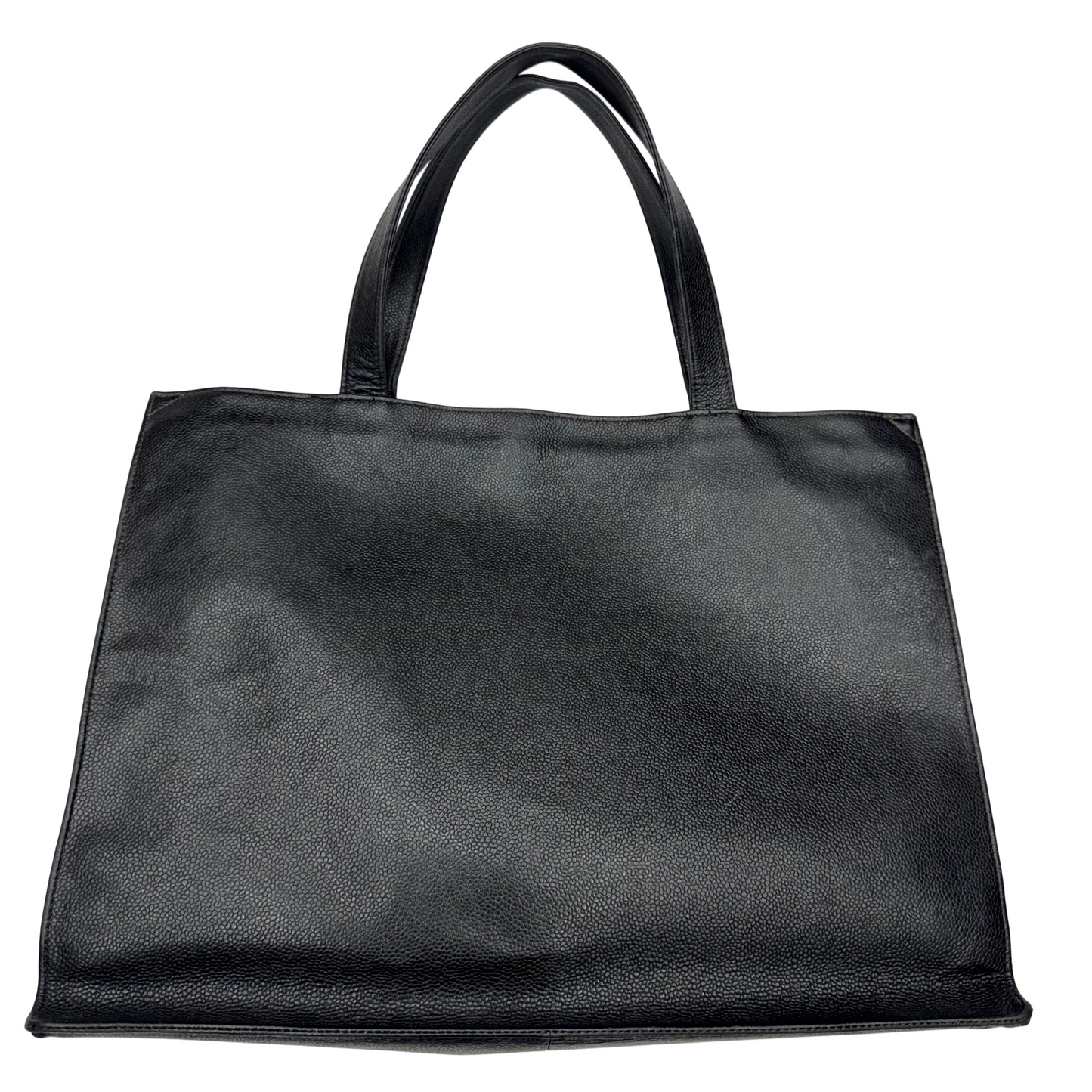 CHANEL Black Caviar Leather Shoulder/Tote Bag