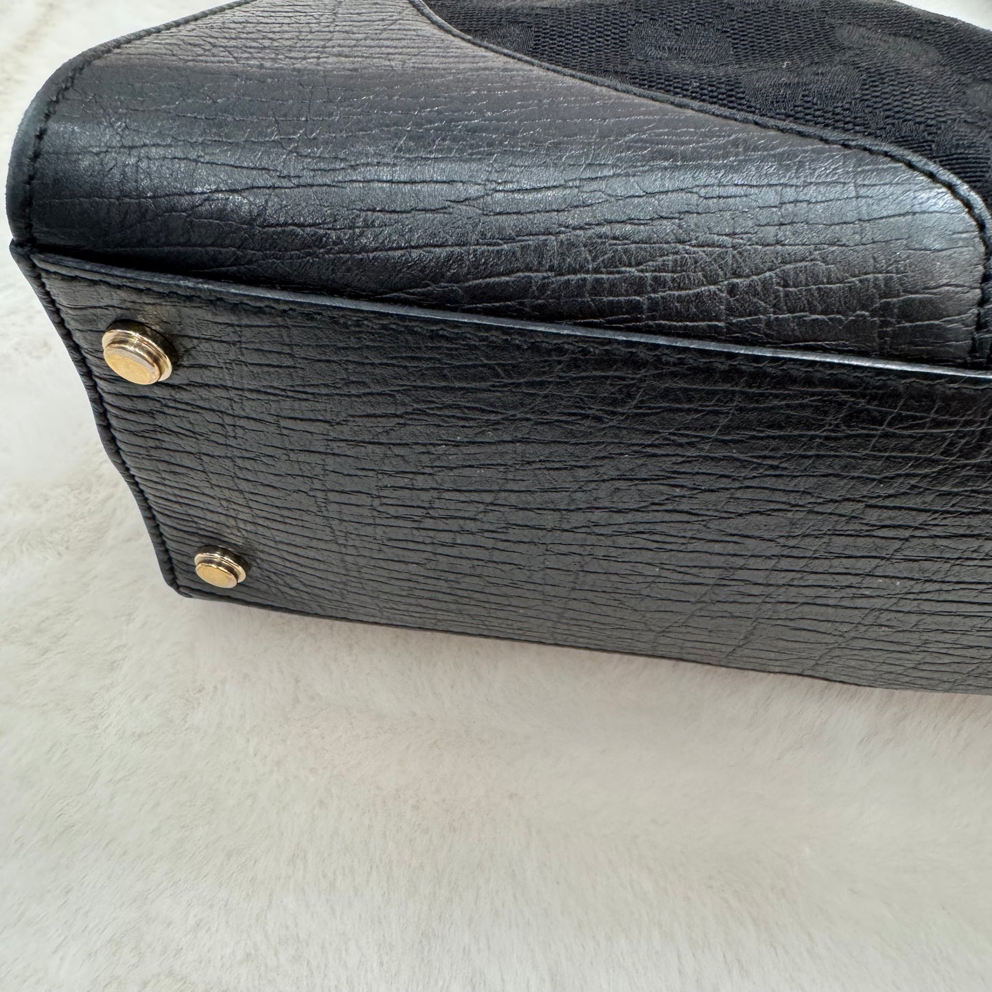 Gucci Black Monogram Junco Shoulder Bag