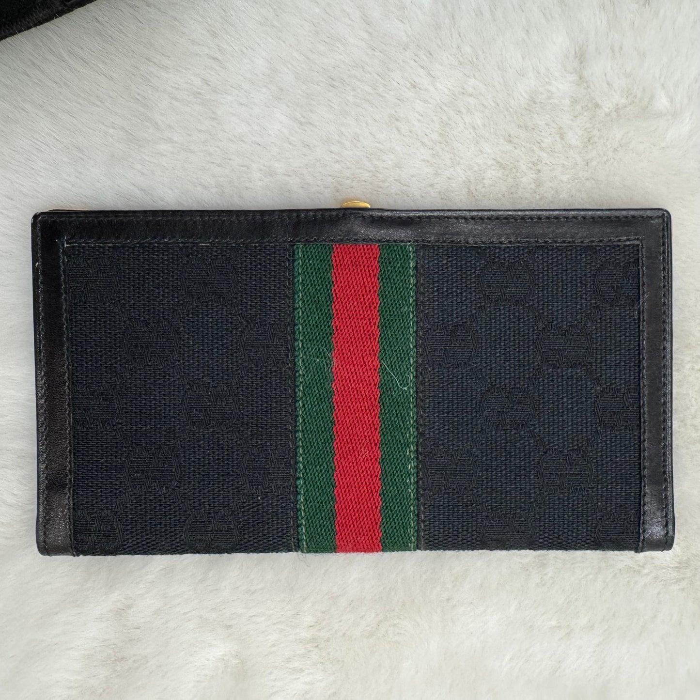 Gucci Black Monogram Junco Shoulder Bag