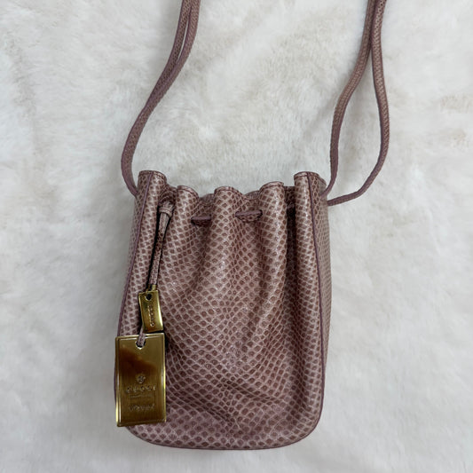 Gucci Pink Mini Bucket Crossbody Bag