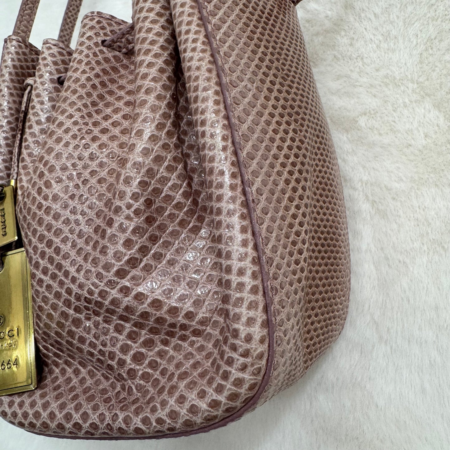 Gucci Pink Mini Bucket Crossbody Bag