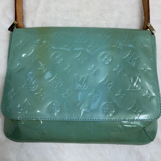 Louis Vuitton Green Monogram Vernis Thompson Street Bag