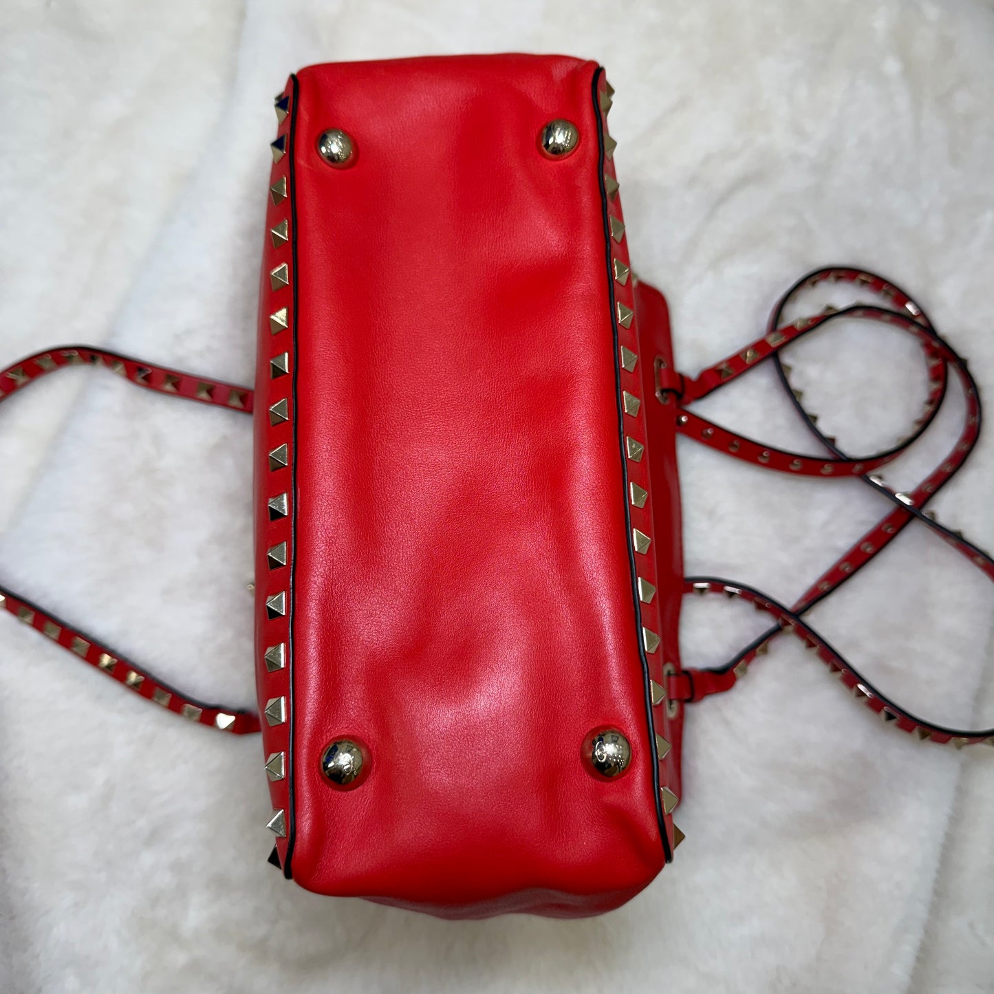 Valentino Red Leather Crossbody / Shoulder Bag