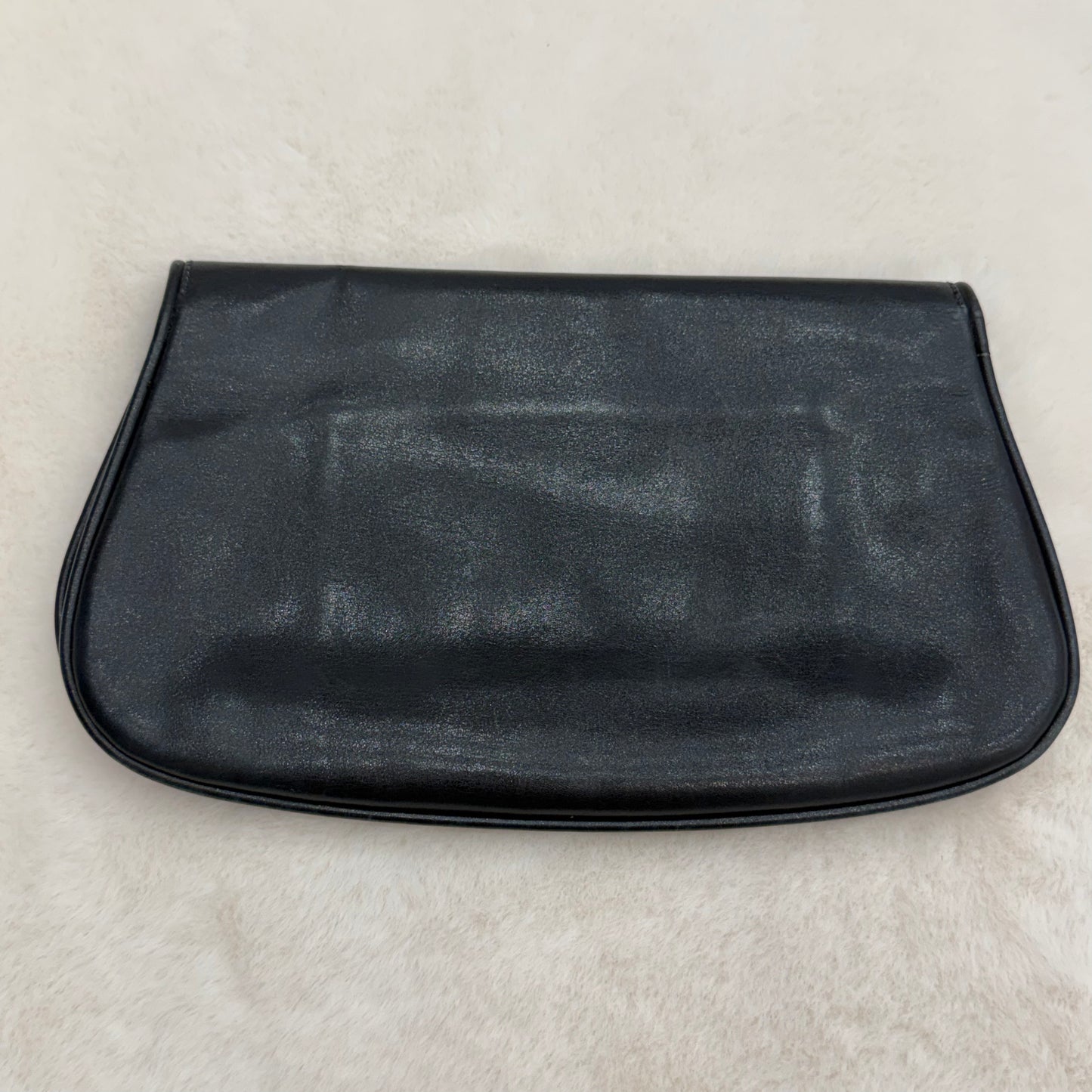 Gucci black/silver interlocking GG Clutch