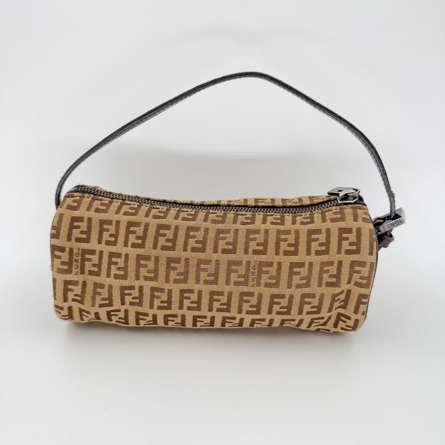 Fendi Brown Shoulder Bag with Signature Monogram