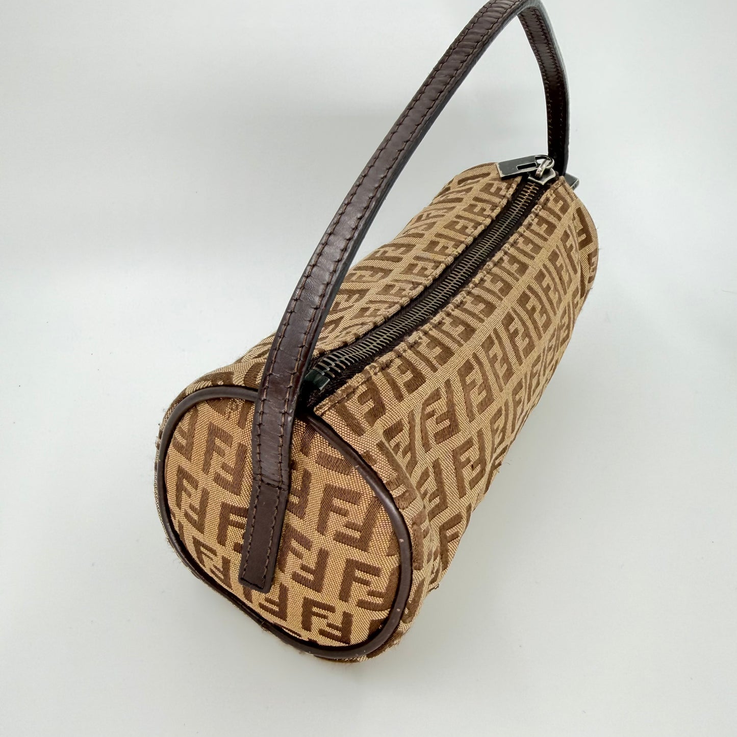 Fendi Brown Shoulder Bag with Signature Monogram
