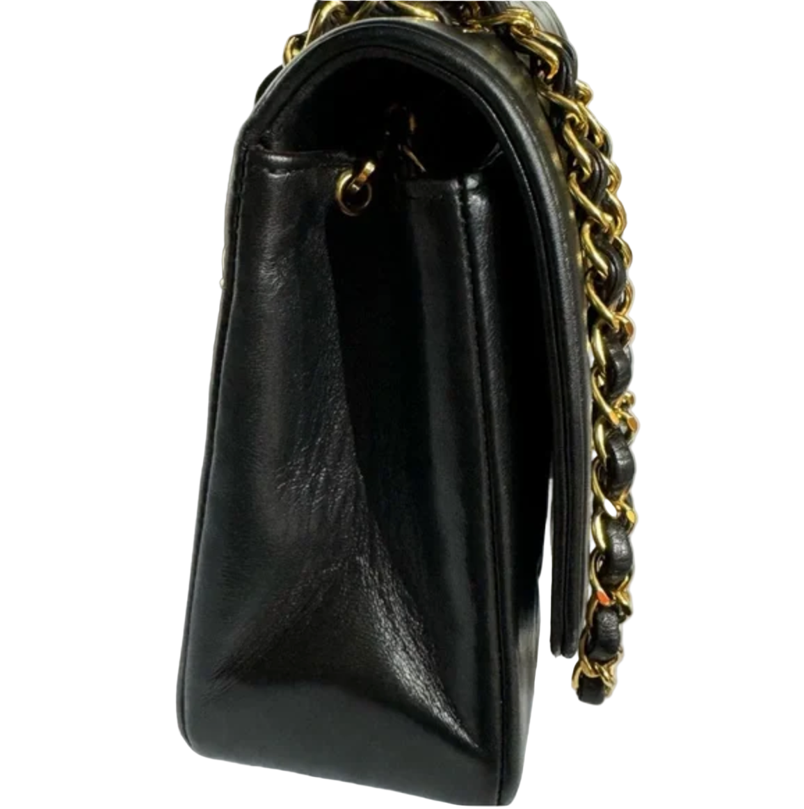 CHANEL Quilted Matelasse Diana 25 Lambskin Crossbody Bag