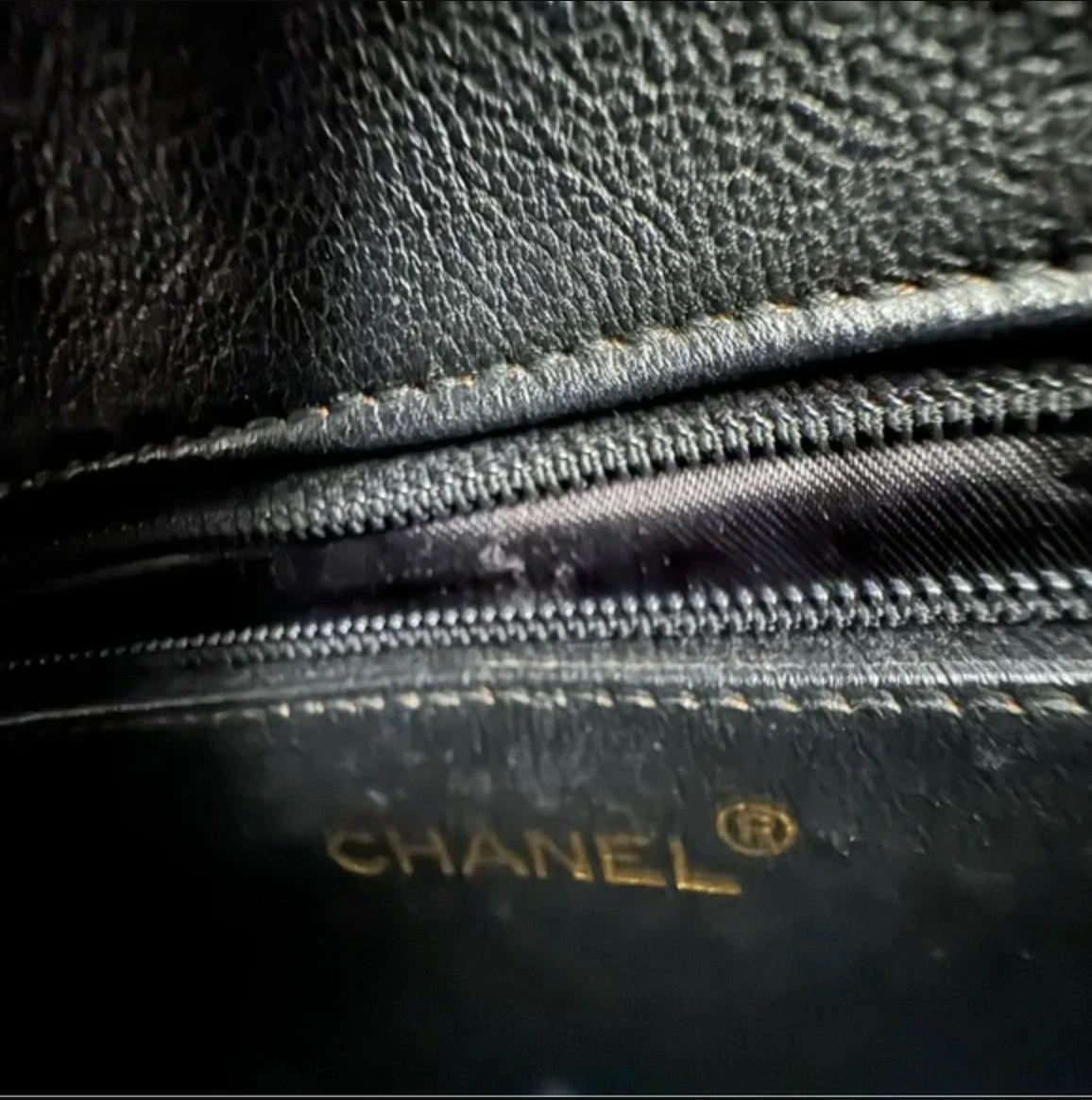 CHANEL Black lambskin Triple CC Shoulder / Crossbody Bag with Tassel