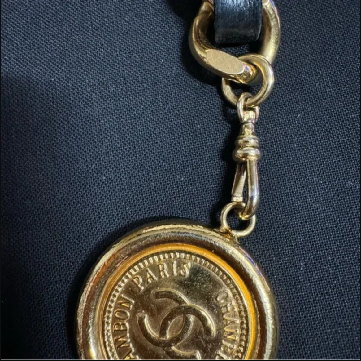 Authentic CHANEL gold toned belt