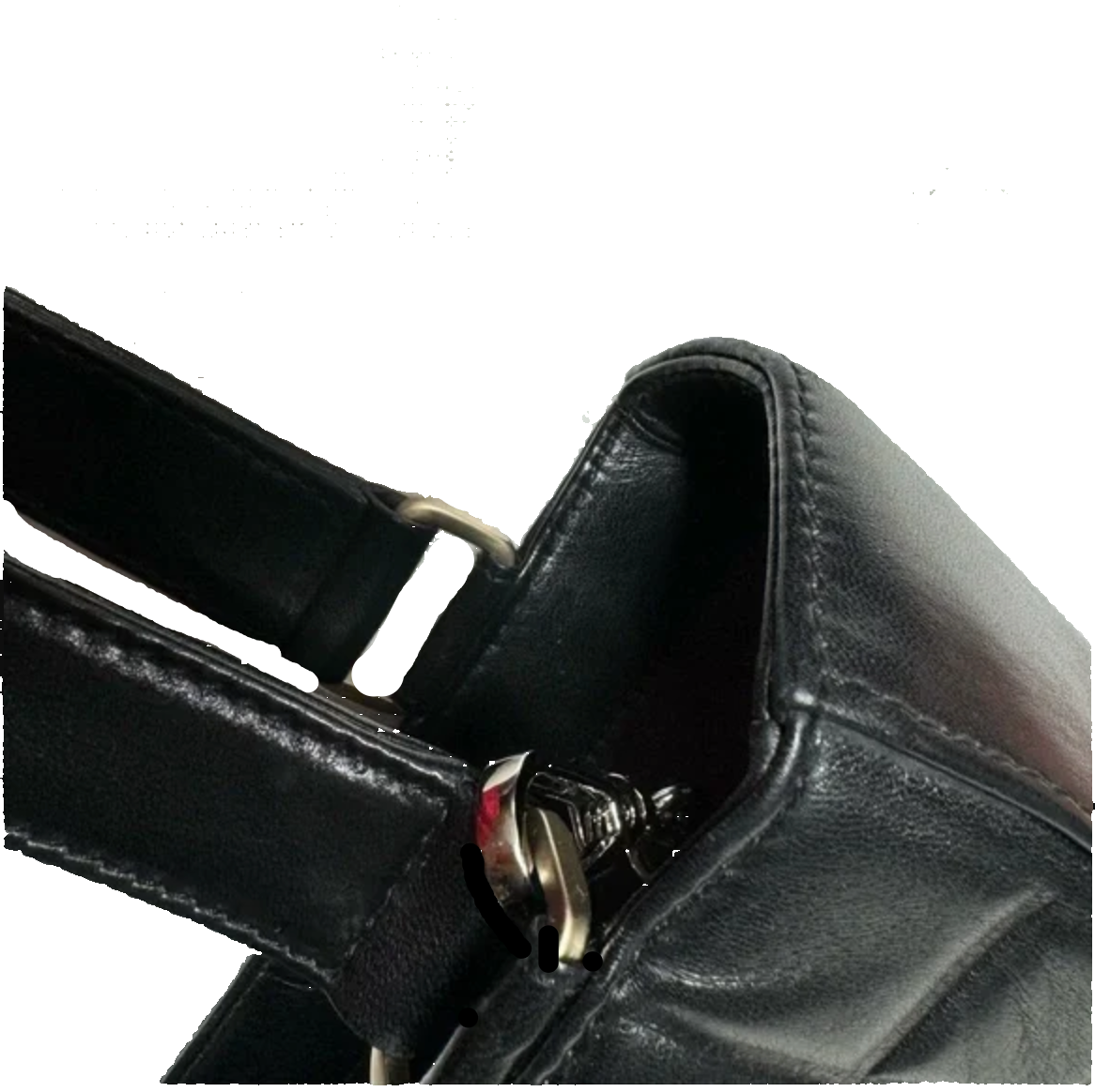 CHANEL Black lambskin Chocolate bar tote