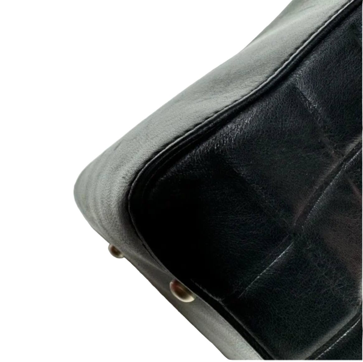 CHANEL Black lambskin Chocolate bar tote