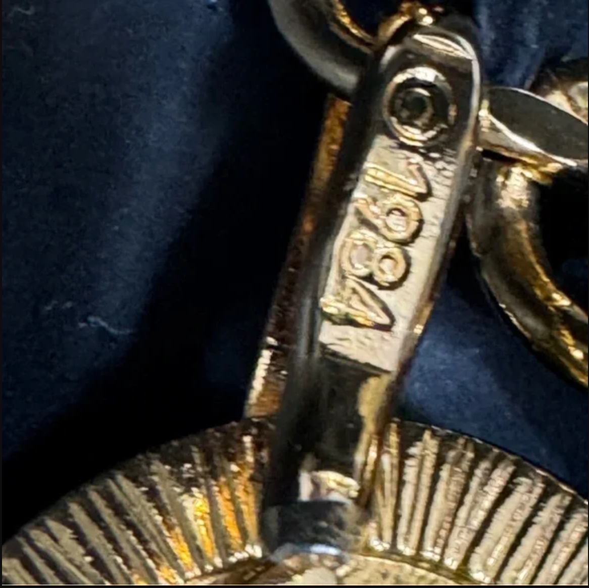 Authentic CHANEL gold toned and black leather necklace / belt.