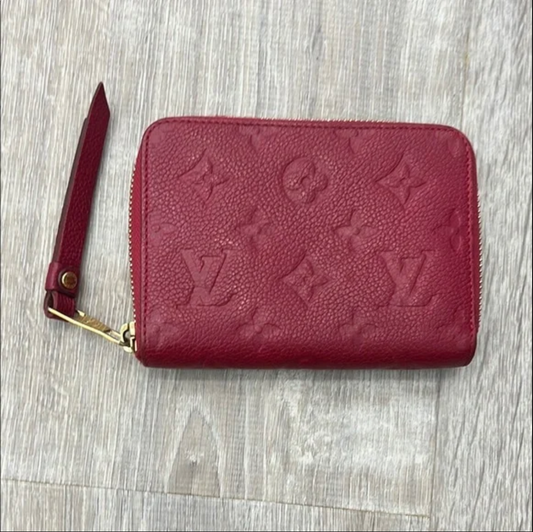 Louis Vuitton Red Monogram Empreinte Wallet