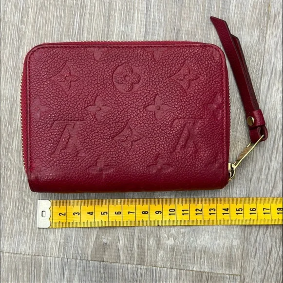 Louis Vuitton Red Monogram Empreinte Wallet