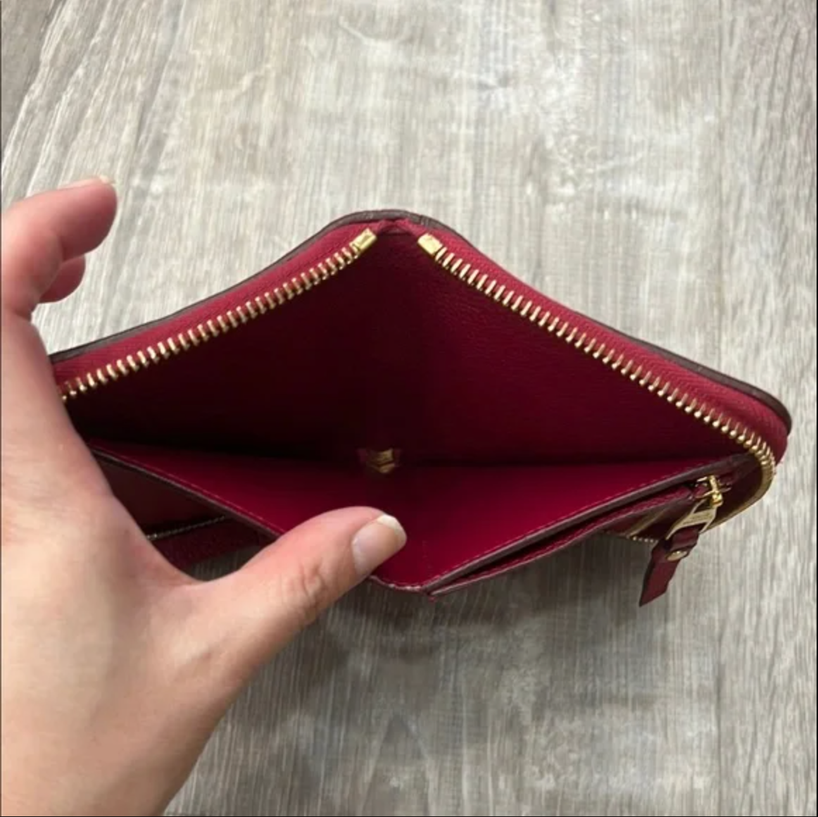 Louis Vuitton Red Monogram Empreinte Wallet
