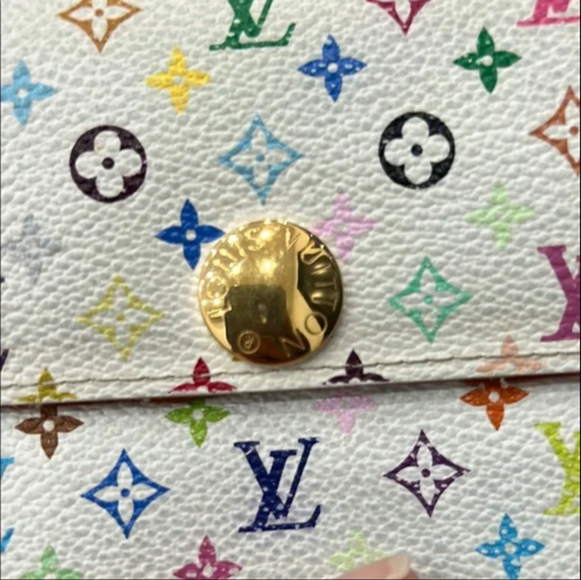 Louis Vuitton White Murakami Wallet