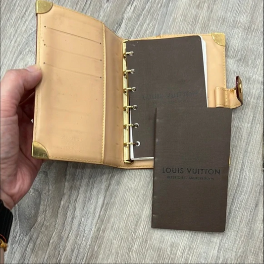 Louis Vuitton White Murakami Agenda Planer Cover